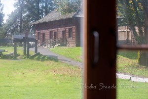 Fort Langley through the glass